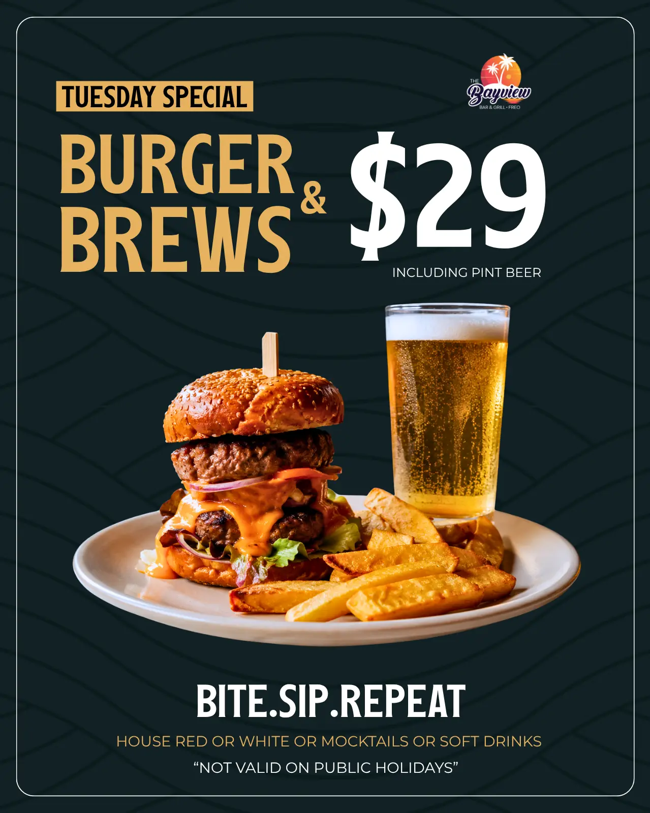 Tuesday Special Menu
