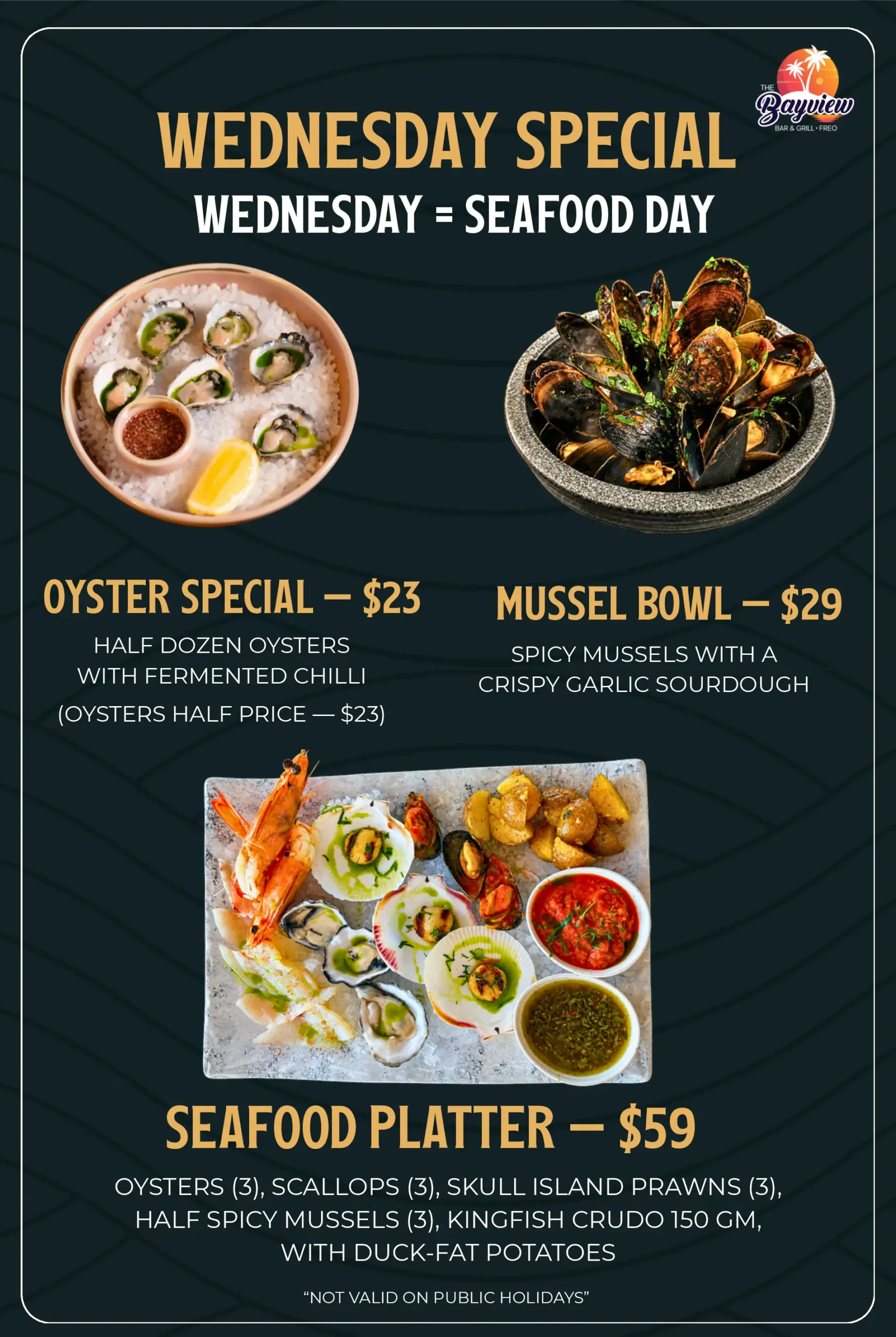Wednesday Special Bayview Offer